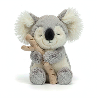 Peluche Koala Ultra Douce Personnalisée, Animal en Peluche Moelleux Tenant une Branche, Compagnon de Sommeil pour Bébé, Cadeau, Vente en Gros, OEM, ODM