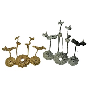 Wei Jin Style Copper Hairpin 120*110MM Lotus Flower <b>Crown</b> DIY Ancient Accessory Material - Product Image 5
