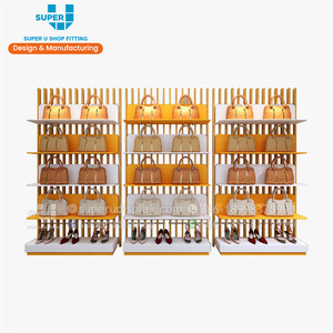 Nuevo diseño, soporte de exhibición de bolsos de cuero, bolso de exhibición de muebles, accesorios de tienda, estante de exhibición de bolso de madera - Product Image 1
