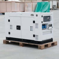 Groupes électrogènes diesel 14 kW/15 kW à châssis ouvert/silencieux, monophasés/triphasés/tension double en option, démarrage électrique, fabrication chinoise