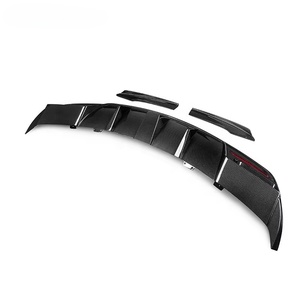 Diffusore Posteriore in Fibra di Carbonio, Splitter per Paraurti Posteriore, Kit Carrozzeria Aerodinamico per <span class=keywords><strong>Mercedes</strong></span> CLA220 CLA250 CLA260 CLA45 <span class=keywords><strong>W117</strong></span> C117 - Product Image 4