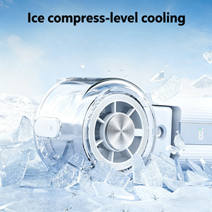 Ventilador de <span class=keywords><strong>Mano</strong></span> Recargable de Alta Tecnología con Pantalla LED, Ventilador Personal USB de <span class=keywords><strong>Mano</strong></span>, Mini Ventilador de Cuello - Product Image 3