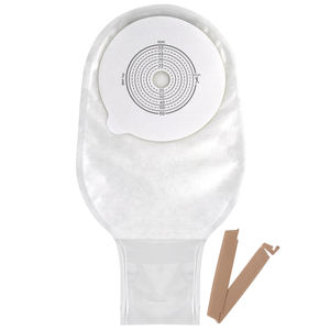 Tek parça boşaltılabilir ileostomi çantası 60 \ 70mm kesim boyutu yeniden kullanılabilir tek kullanımlık ostomi kolostomi torbası - Product Image 1