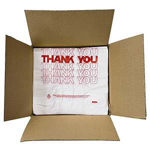 Sac gilet rayé imprimé sur mesure, sac de courses polyvalent en plastique pour chewing-gum, sushis, aliments pour animaux et conserves - Product Image 5