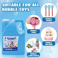 Solution de recharge à bulles 1L Bulle Eau Jouets d'extérieur Jouets d'été Solution concentrée à bulles pour enfants