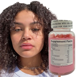 Özel etiket yoğun beyazlatma Gummies diyet takviyesi Anti-Aging zenginleştirici <span class=keywords><strong>C</strong></span> vitamini siyah cilt güzellik kapsülleri için - Product Image 3