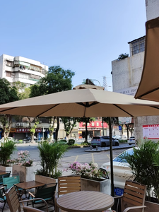 Sombrilla de Playa y Jardín Plegable y Reclinable Ajustable de 2.7m, Moderna, para Exteriores, con Tela de Poliéster de 170g, Estructura de Acero <span class=keywords><strong>Beautyhouse</strong></span> - Product Image 4