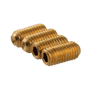 H59 H62 Vàng <span class=keywords><strong>Brass</strong></span> Đồng Đồng <span class=keywords><strong>Brass</strong></span> Mạ Hex Ổ Cắm Phẳng Coine Cup Con Chó Bóng Điểm Thiết Lập Vít Din913 Din914 Din915 Din916 - Product Image 2