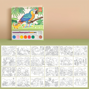 Set di Pittura ad Acquerello <span class=keywords><strong>per</strong></span> Bambini Bview Art 8 Colori - Kit Artistico Portatile Fai-da-Te con Libro da Colorare <span class=keywords><strong>per</strong></span> Studenti Non Tossico EN71 ASTM - Product Image 6