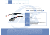 Fibre optique photoélectrique à double chemin optique, étanche IP68, compatible FPC/PCB, pour ROV et applications en eaux profondes