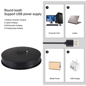 Suitable Original Multi-use 30cm Rotating Turntable Display Stand Video <b>Shooting</b> Props Turntable for Photography - Product Image 4