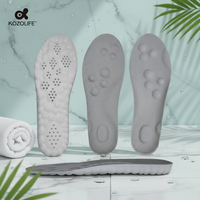 Semelles intérieures de sport en PU 4D Cloud Soft, absorption des chocs, soutien de la voûte plantaire, désodorisantes, soulagement de la douleur aux pieds, directement de l'usine