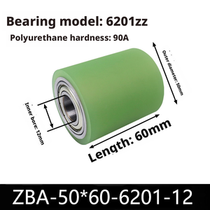 Rouleaux de guidage en polyuréthane PU résistant à l'abrasion pour machines de traitement du <span class=keywords><strong>verre</strong></span> - Product Image 3