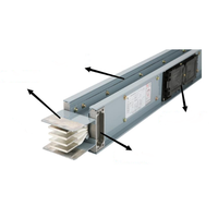 Système de guideway compact IP65, gaine de bus fermée basse tension 400A-6300A, conducteur en cuivre et aluminium