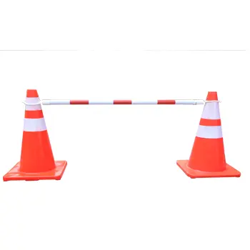 SP-TCB-001 Wholesale Red & White or Black & Yellow ABS Plastic Retractable Traffic Cone Bar