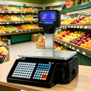 Báscula Etiquetadora de Códigos de Barras NVK TM-A20 OEM ABS con Diseño de Doble Impresión, Capacidad de 6 kg, Báscula Digital POS para Tiendas de Verduras - Product Image 5