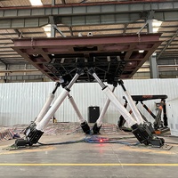 Plateforme de mouvement à 6 degrés de liberté, robuste, capacité de charge de 10 tonnes, plateforme Stewart à servomoteurs électriques pour simulateur de vol