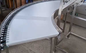 OEM Powered 180 derece 360 derece eğrisi hattı yarı daire dönüş bant konveyör birleştirin - Product Image 6