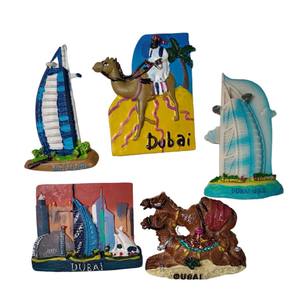 Imán Decorativo para Refrigerador con Diseño Tridimensional de la Paisajística Turística de Dubái, Recuerdo de Resina - Product Image 5