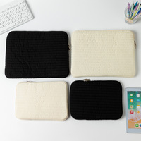 WAALUU 11 13 pouces coréen INS Style mignon matelassé Portable porte-documents pochette luxe beauté tablette affaires pochette pour ordinateur portable