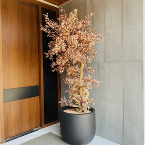 Arbre de bureau et de salon décoratif artificiel brun chocolat pour anniversaire mariage maison et bureau chic et élégant - Product Image 1