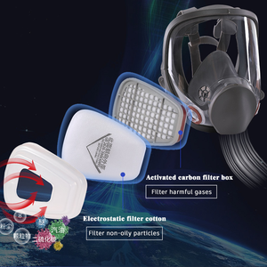 Masker Respirator Silikon Full Face Model 6800 KN95, Dapat Digunakan Kembali, <span class=keywords><strong>Filter</strong></span> Debu, Perlindungan Pernapasan Lengkap - Product Image 5