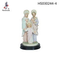 Statue de la Sainte Famille de Noël en polyrésine durable, personnalisable, peinte à la main en 3D, de 8 pouces, marque HANDSOME