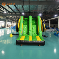 Ceyu Piste d'obstacles gonflable géante, Château gonflable, Équipement de terrain de jeu extérieur, Location commerciale pour événements, Fun Run
