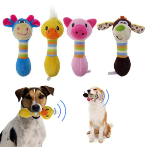 Jouet durable pour chien, jouets couineurs en gros, faits à la main, en forme de tige, multi-animaux (porc, canard, chien, cerf), jouet à mâcher pour animaux de compagnie - Product Image 1