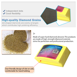 Electroplated Diamond Hand Polishing <strong>Pads</strong> Sanding Block Foam Backing <strong>Pads</strong> for Wood Ceramics Glass Tile Concrete Marble Granite - Product Image 4