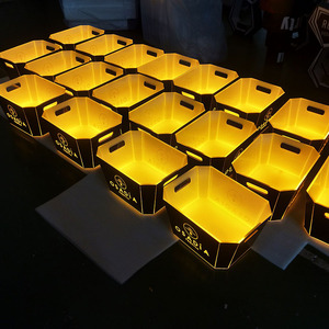 12 chai giữ mới mới nhất công suất lớn biểu tượng tùy chỉnh Bar LED rượu bia rượu vang mát Acrylic Ice Bucket với LED - Product Image 6