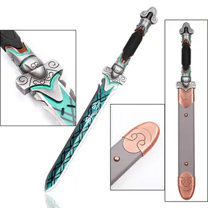 Overwatch Metal Weapon Replica White Tiger Skin Genji Deflect Blade Sword
