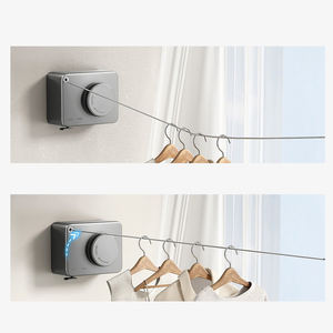 Y26 Portable blanchisserie vêtements <span class=keywords><strong>ligne</strong></span> de séchage pour petit espace balcons chambre mural <span class=keywords><strong>ligne</strong></span> de vêtements rétractable corde à <span class=keywords><strong>linge</strong></span> - Product Image 5