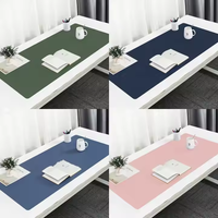 Grand tapis de souris en cuir PU personnalisé tapis de table de bureau de luxe léger tapis de bureau facile à nettoyer tapis de bureau de mode