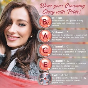 Gummies vitaminées pour adultes OEM, cheveux et beauté, avec biotine et vitamine C, marque privée premium, véganes, faibles en sucre, soutien naturel pour la peau et les ongles - Product Image 6