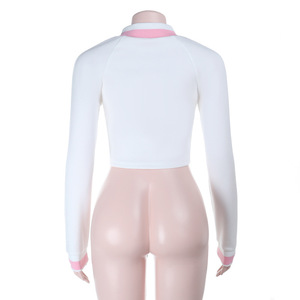 Sudadera con capucha de manga larga informal con cremallera y bloques de color, estilo ajustado, nueva colección de otoño e invierno, superventas para mujer a la moda. - Product Image 5