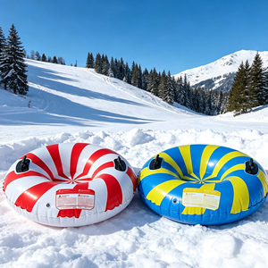 Tubos de Nieve, Trineos Inflables para Deslizarse por la Nieve, Trineos Resistentes para el Invierno con Asas, Juguetes Inflables para la Nieve - Product Image 3