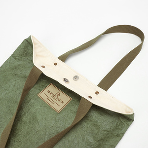 New Design Custom <b>Large</b> Size Dupont Paper Shopping Tote <b>Bag</b> Dark Green Non-woven <b>Bag</b> - Product Image 4