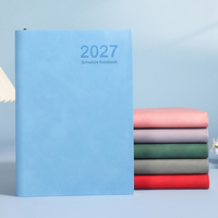 Agenda Personalizada A5 con Cubierta de Cuero Suave 2027, Diario, Cuaderno con Tapa Blanda para Regalo, Oficina, Escuela, Hogar