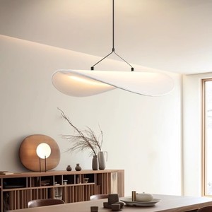 Nordic Wabi Sabi Style Chandelier Oval LED Pendant <b>Light</b> For Living Room Bedroom Home Decor Single Head E27 Switch Control - Product Image 3