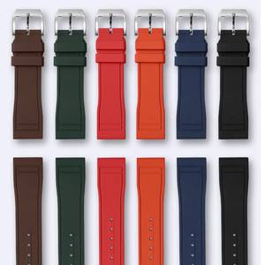 Bracelets de <span class=keywords><strong>montre</strong></span> en silicone boucles à dégagement rapide 20mm/21mm/22mm compatibles pour les pilotes IWC pour le remplacement sans tracas <span class=keywords><strong>Omega</strong></span> - Product Image 2