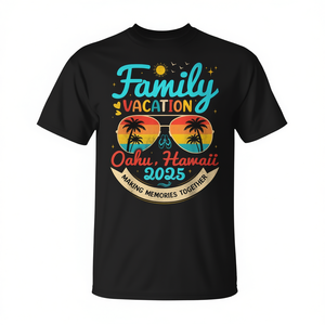 Vacances en famille à Oahu, Hawaï 2025, t-shirt pour créer des souvenirs ensemble - Product Image 2
