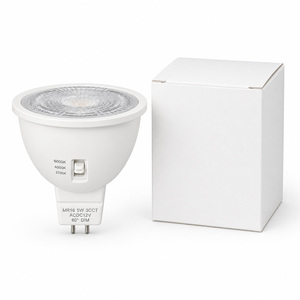 หลอดไฟ LED สปอตไลท์ MR16 5W 3CCT ขั้ว Gu5.3 วัสดุพลาสติกและอะลูมิเนียม ใช้ไฟ AC/DC 12V มุมลำแสง 60 องศา - Product Image 6