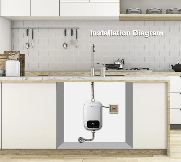 Draagbare Instant Elektrische Boiler Tankless Warme Douche Boiler Voor Bad Douche