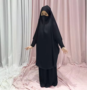 Abbigliamento islamico per ragazze all'ingrosso set abiti Abaya musulmani per bambini stile mediorientale e turco per gli Stati Uniti - Product Image 4