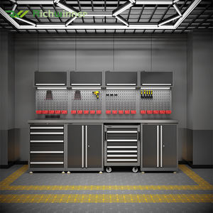 Armoire de rangement multifonctionnelle RW, meuble d'atelier de garage, armoires de garage, rangement modulaire, coffre à outils roulant <span class=keywords><strong>sur</strong></span> roues - Product Image 2