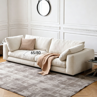 Ensemble de canapés inclinables deux places en tissu chenille imperméable, garni d'éponge, pour villa, appartement et hôtel, meubles de salon