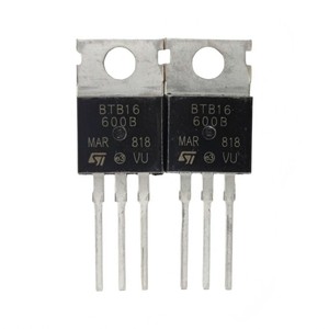 BTB16-600B BTB16แบบเสียบโดยตรงรูปแบบ TO‑220ไทริสเตอร์สองทิศทาง16 A/600 V - Product Image 1