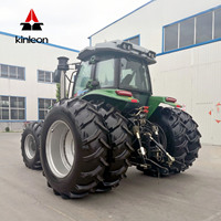 Tractor Agrícola KINLEON 4WD con Implementos, Motor Diésel de Alta Eficiencia de 50-200HP, Certificado CE para Uso en Granjas, Huertos y Jardines