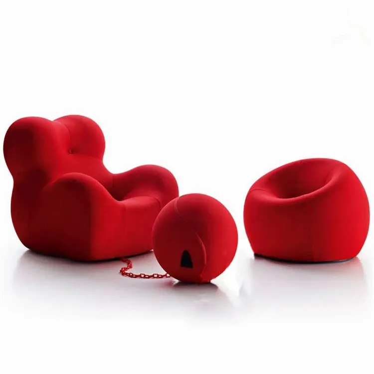 Living room furniture design fiberglass chair ball chair with non-slip plastic sole